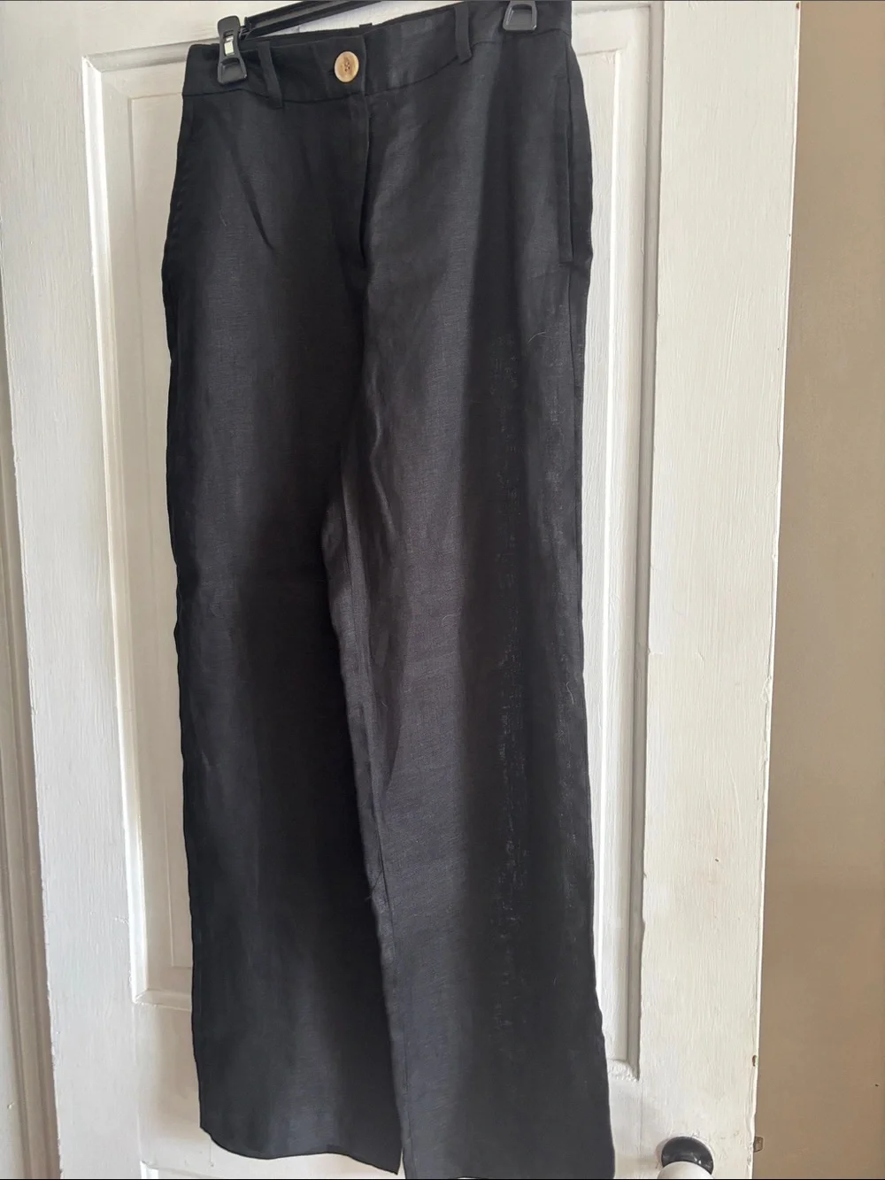 Zara Black Wide-Leg Women's Pants